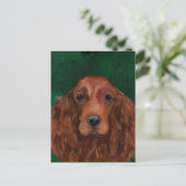 Irish Red Setter Briefkaart (Staand voorkant)