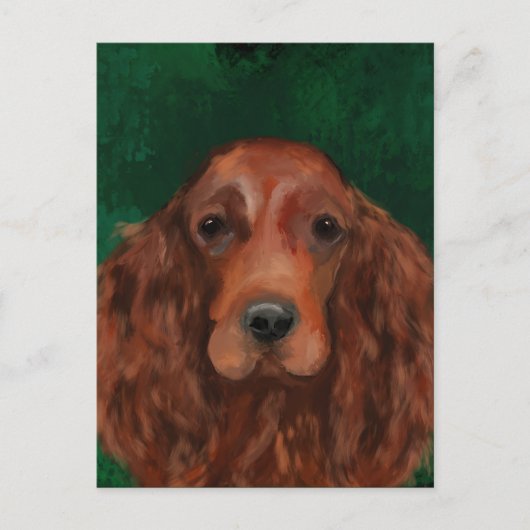 Irish Red Setter Briefkaart (Voorkant)