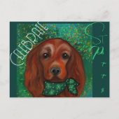 Irish Red Setter Briefkaart (Voorkant)