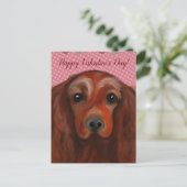 Irish Red Setter Briefkaart (Staand voorkant)