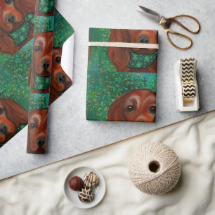 Irish Red Setter Cadeaupapier