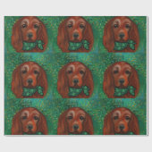 Irish Red Setter Cadeaupapier (Vlak)