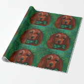 Irish Red Setter Cadeaupapier (Uitgerold)