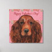 Irish Red Setter Canvas Afdruk (Voorkant)