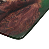 Irish Red Setter Dog in St. Patrick's Day Dress Snijplank (Hoek)