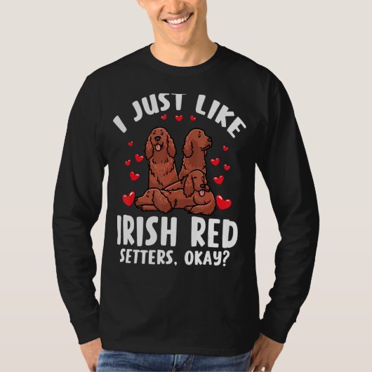 Irish Red Setter Dog T-shirt (Voorkant)