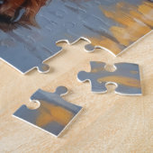 Irish Red Setter Dogs Christmas Snow Holiday Legpuzzel (Zijkant)