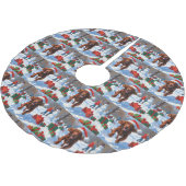 Irish Red Setter Hardloopsneeuw met kerst Pet Kerstboom Rok (Gekanteld)