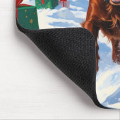 Irish Red Setter Hardloopsneeuw met kerst Pet Muismat (Hoek)