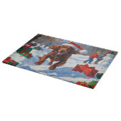 Irish Red Setter Hardloopsneeuw met kerst Pet Snijplank (Hoek)