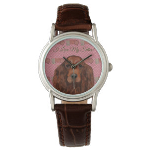 Irish Red Setter Horloge