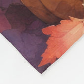 Irish Red Setter in Autumn verlaat Thanksgiving Fleece Deken (Hoek)