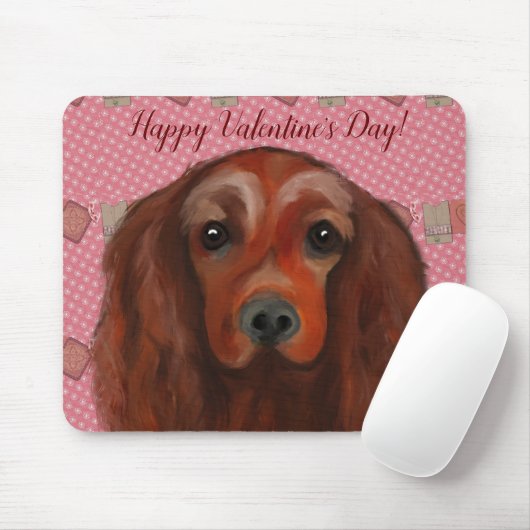 Irish Red Setter Muismat (Met muis)