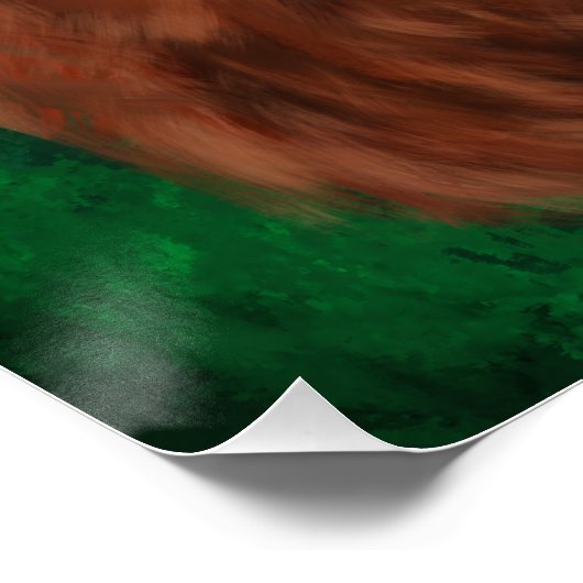 Irish Red Setter Perfect Poster (Hoek)