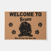 Irish Red Setter Personalized Door Mat Doormat  (Voorkant)