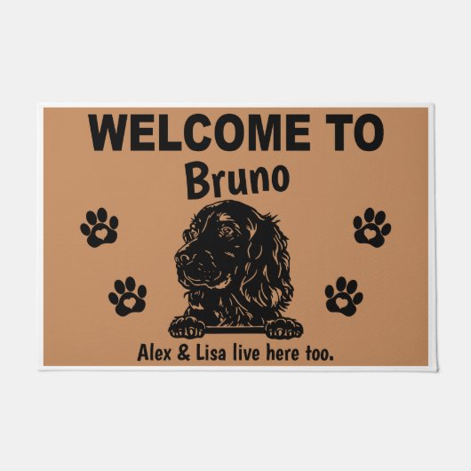 Irish Red Setter Personalized Door Mat Doormat (Voorkant)