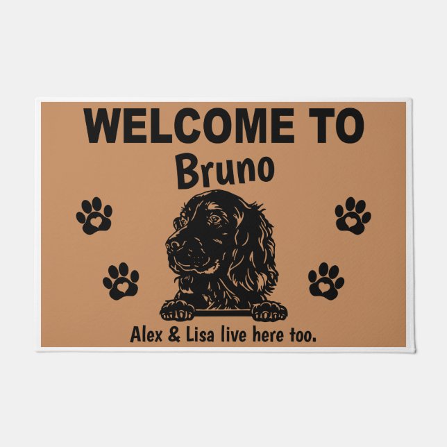 Irish Red Setter Personalized Door Mat Doormat  (Voorkant)