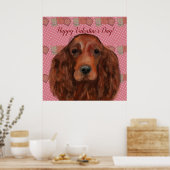 Irish Red Setter Poster (Keuken)