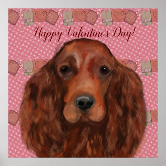Irish Red Setter Poster (Voorkant)