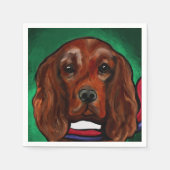 Irish Red Setter Servet (Voorkant)