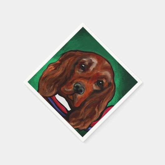Irish Red Setter Servet (Hoek)