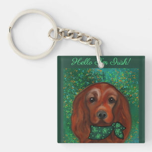 Irish Red Setter Sleutelhanger