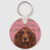 Irish Red Setter Sleutelhanger (Voorkant)