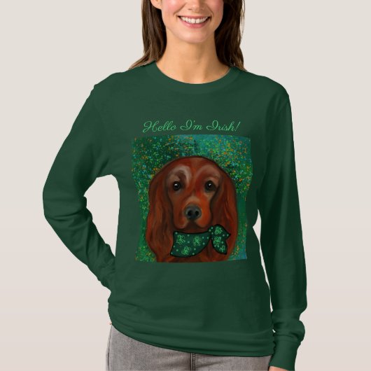 Irish Red Setter T-shirt (Voorkant)