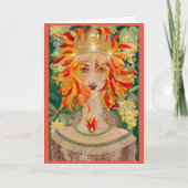 Irish Redhead Ginger Goddess Eire Kaart (Voorkant)