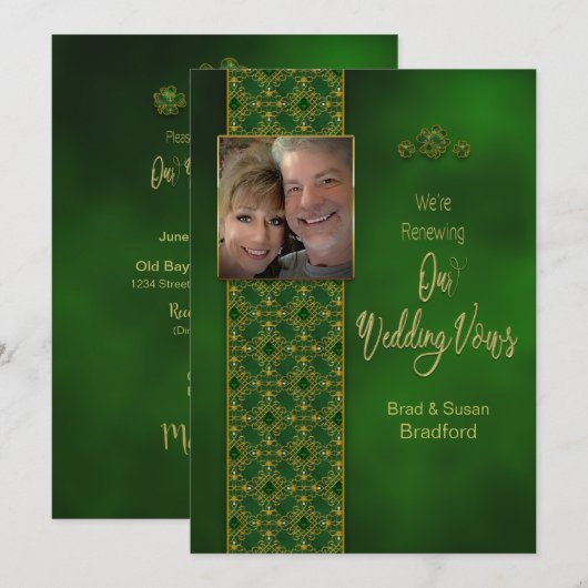 IRISH RENEWDING WEDDING STEWS, Photo Insert Kaart (Voorkant / Achterkant)