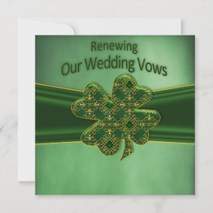IRISH RENEWEDING WEDDING VOWS INVITATION KAART