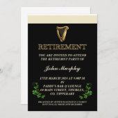 Irish Retirement Party uitnodiging (Voorkant / Achterkant)