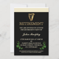 Irish Retirement Party uitnodiging