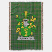 Irish Reynolds of McRannell Coat of Arms familie C Deken (Voorkant Verticaal)