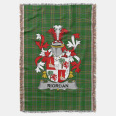 Irish Riordan of O_Rearden familiewapen Deken (Voorkant Verticaal)