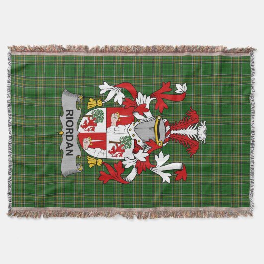 Irish Riordan of O_Rearden familiewapen Deken (Voorkant)