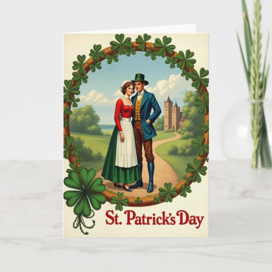 Irish Romance St Patricks Day Card Kaart (Voorkant)