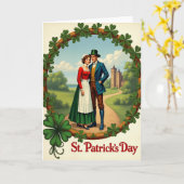 Irish Romance St Patricks Day Card Kaart (Gele Bloem)