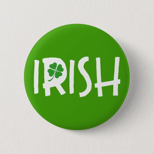 Irish. Ronde Button 5,7 Cm (Voorkant)