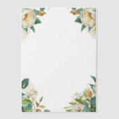 Irish Roos Corners Vellum Uitnodigingen (Voorkant)