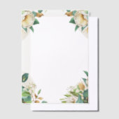 Irish Roos Corners Vellum Uitnodigingen (Offset)