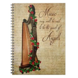 Irish Roos Harp Notebook Notitieboek