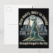 Irish Roots Built to Endure Otter Briefkaart (Voorkant / Achterkant)