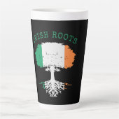 Irish Roots Family Tree Latte Mok (Voorkant)