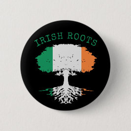 Irish Roots Family Tree Ronde Button 5,7 Cm