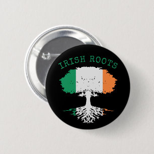 Irish Roots Family Tree Ronde Button 5,7 Cm