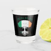 Irish Roots Family Tree Shot Glas (Voorkant)