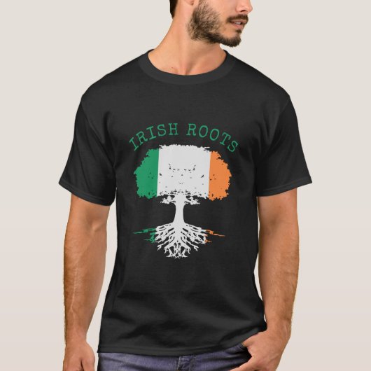 Irish Roots Family Tree T-shirt (Voorkant)
