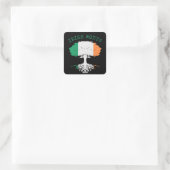 Irish Roots Family Tree Vierkante Sticker (Tas)