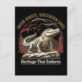 Irish Roots Southern Soul Alligator Briefkaart